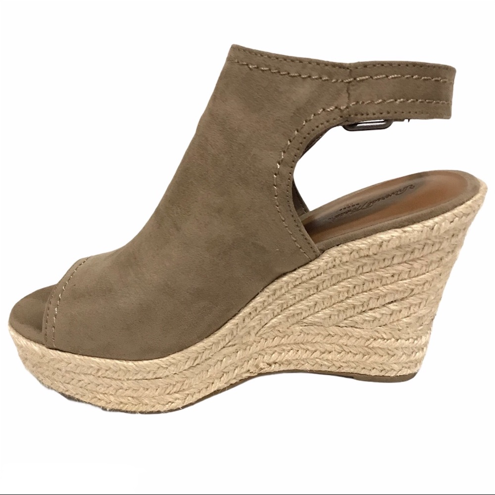 Universal Thread Open Toe Espadrille Wedge Shoes